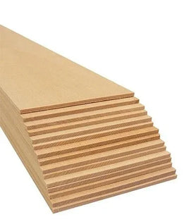 Bud Nosen Basswood Sheet 3/32" x 2" x 24" (15/pkg) 3212