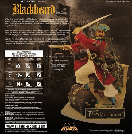 1/10 Atlantis Models Blackbeard the Bloodthirsty Pirate  - 3002