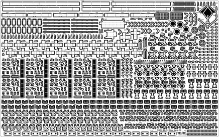 1/350 Pontos Model USS BB-34 New York 1944 Detail up set (Teak tone Deck) 35023FN