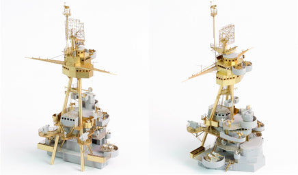 1/350 Pontos Model USS BB-34 New York 1944 Detail up set (Teak tone Deck) 35023FN