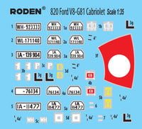 1/35 Roden Ford V8-G81 Cabriolet - 820 - MPM Hobbies