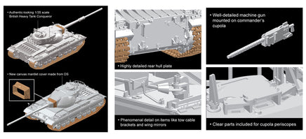 1/35 Dragon Models British Heavy Tank Conqueror - 3555