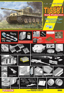 1/35 Dragon Models Tiger I Early Production Wittmann's Tiger 13/Panzer Regiment 1 Operation "Zitadelle" July 1943" - 6990