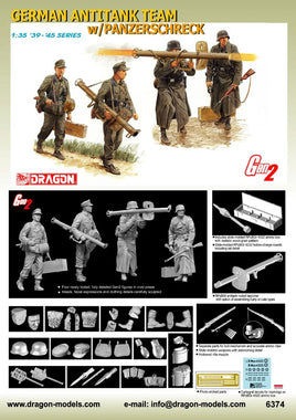 1/35 Dragon Models German Antitank Team w/Panzerschreck - 6374 - MPM Hobbies