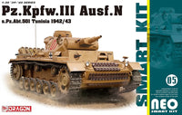 1/35 Dragon Models Pz.Kpfw.III Ausf.N S.Pz.Abt.501 Tunisia (1942/43) - 6956