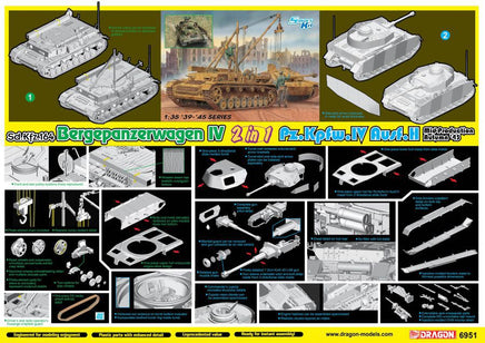 1/35 Dragon Models Bergepanzerwagen IV / Pz.Kpfw.IV Ausf. H - 6951