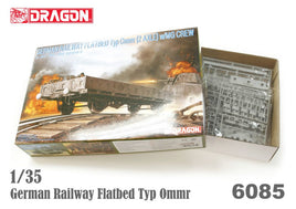 1/35 Dragon Models German Railway Flatbed Typ Ommr (2 Axle) w/MG Crew - 6085