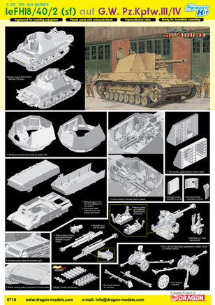 1/35 Dragon Models Lefh18/40/2 (Sf) Auf G.W. Pz.Kpfw.III/Iv - 6710