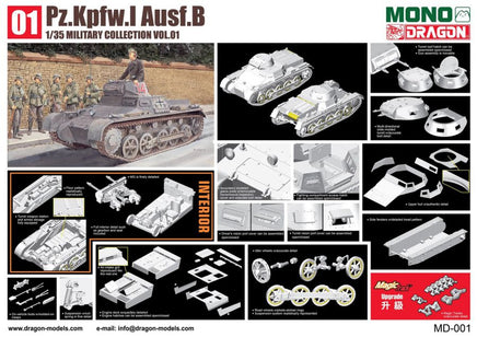 1/35 Dragon Models Pz.Kpfw.I Ausf.B with Interior - MD1