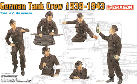 1/35 Dragon Models German Tank Crew (1939-1943) - 6375