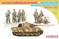 1/72 Dragon Models 3rd Fallschirmjager Division + Kingtiger Henschel - 7400