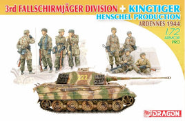 1/72 Dragon Models 3rd Fallschirmjager Division + Kingtiger Henschel - 7400