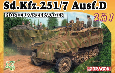 1/72 Dragon Models Sd.Kfz.251/7 Ausf.D Pionierpanzerwagen (2 in 1) - 7605
