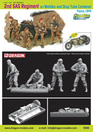 1/35 Dragon Models 2nd SAS Regiment w/Welbike - 6586