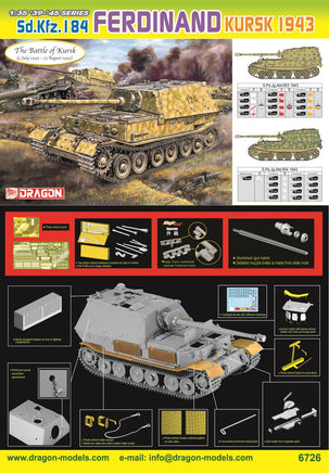 1/35 Dragon Models Sd.Kfz.184 Ferdinand (The Battle of Kursk) - 6726
