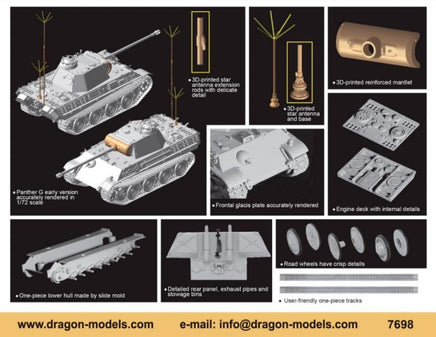1/72 Dragon Models Befehls Panther Ausf.G - 7698