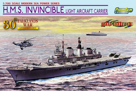 1/700 Dragon Models H.M.S. Invincible Light Aircraft Carrier - 7128