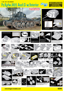 1/35 Dragon Models Pz.Kpfw.38(T) Ausf.G with Interior - 6290