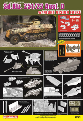 1/35 Dragon Models Sd.Kfz.251/22 Ausf.D w/Night Vision Falke - 6994