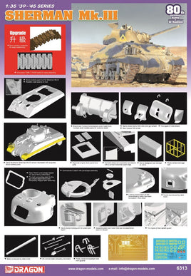 1/35 Dragon Models Sherman Mk.III - 6313