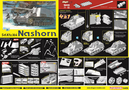 1/35 Dragon Models Sd.Kfz.164 Nashorn (4 in 1) - 6459