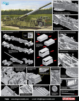 1/72 Dragon Models M65 Atomic Annie Gun - 7484