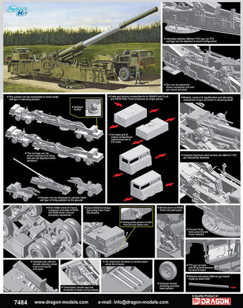 1/72 Dragon Models M65 Atomic Annie Gun - 7484