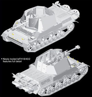 1/35 Dragon Models Lefh18/40/2 (Sf) Auf G.W. Pz.Kpfw.III/Iv - 6710
