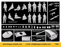 1/72 Dragon Models 3rd Fallschirmjager Division + Kingtiger Henschel - 7400