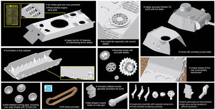 1/35 Dragon Models Panther Ausf.D V2 Versuchsserie - 6830