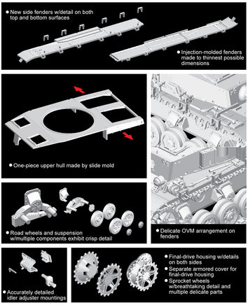 1/35 Dragon Models Pz.Kpfw.IV Mit Panther F Turret - 6824