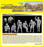 1/35 Dragon Models British 25-Pdr. Field Gun Mk.II w/Limber & Crew - 6675