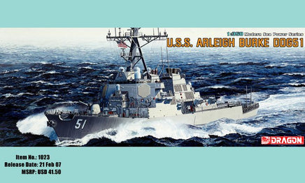 1/350 Dragon Models U.S.S. Arleigh Burke DDG-51 1023