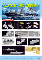 1/700 Dragon Models U.S.S. Boxer LPH-4 - 7070