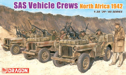 1/35 Dragon Models Sas Vehicle Crews North Africa 1942 - 6682