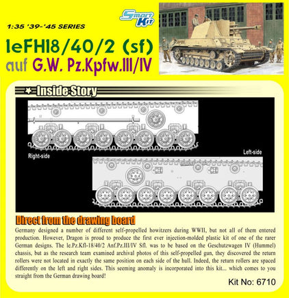 1/35 Dragon Models Lefh18/40/2 (Sf) Auf G.W. Pz.Kpfw.III/Iv - 6710