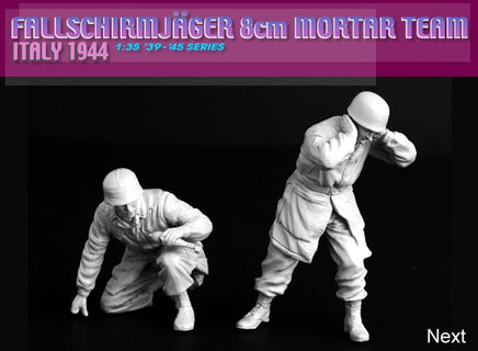 1/35 Dragon Models Fallschirmjager 8cm Mortar Team (Italy 1944) - 6215