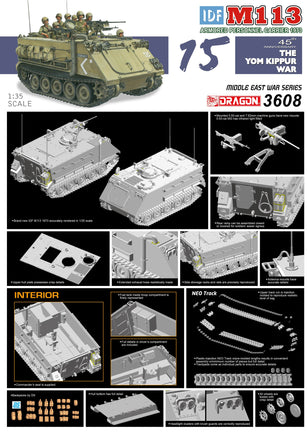 1/35 Dragon Models IDF M113 APC Yom Kippur War 1973 - 3608