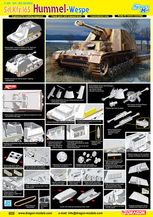 1/35 Dragon Models Sd.Kfz.165 Hummel-Wespe - 6535