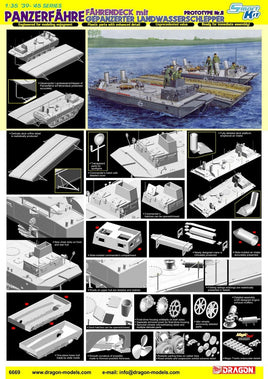 1/35 Dragon Models Panzerfähre Fährendeck Mit Gepanzerter Landwasserschlepper Prototype Nr. Ii - 6669