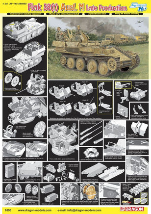 1/35 Dragon Models Flak 38(T) Ausf.M Late Production - 6590