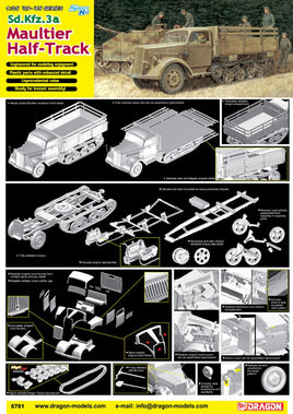 1/35 Dragon Models Sd.Kfz.3A Maultier Half Track - 6761