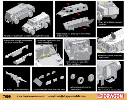 1/72 Dragon Models Bushmaster Protected Mobility Vehicle - 7699