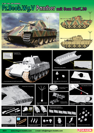 1/35 Dragon Models Pz.Beob.Wg.V Panther - 6821