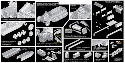 1/35 Dragon Models Sd.Kfz.10 Ausf.B 1942 Production - 6731
