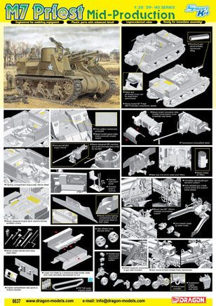 1/35 Dragon Models M7 Priest Mid Production - 6637