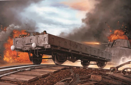 1/35 Dragon Models German Railway Flatbed Typ Ommr (2 Axle) w/MG Crew - 6085