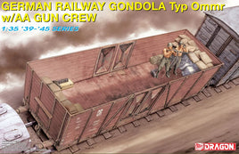 1/35 Dragon Models German Railway Gondola Type Ommr w/AA Gun Crew - 6086
