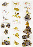 1/350 Pontos Model USS BB-35 Texas 1945 Detail up set (20B Deck Blue Decl) 35024FB