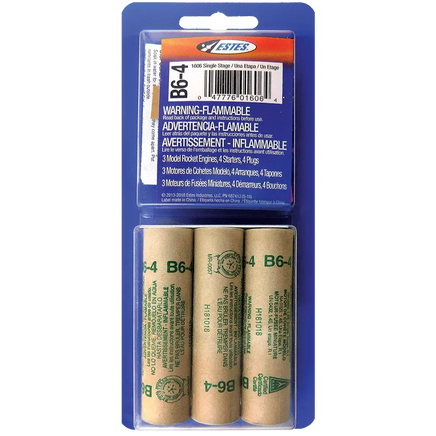 Estes Rockets B6-4 Engines 10021 - MPM Hobbies